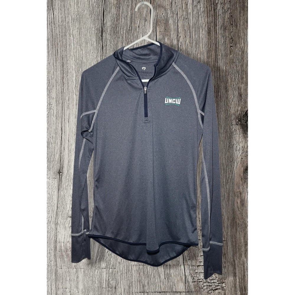 UNCW Light Weight 1/4 Zip Pullover Colosseum Women's Medium- Polyester & Spandex